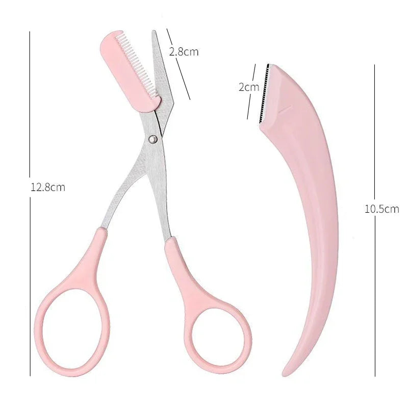 Eyebrow Trimmer Razor & Comb Set | 1/2/3 Pcs Face Shaper Eyebrow Trimmer Razor QXL