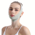 Elastic Face Slimming V-Shape Chin Lift Strap | Beauty Tool Face Slimming Strap QXL green