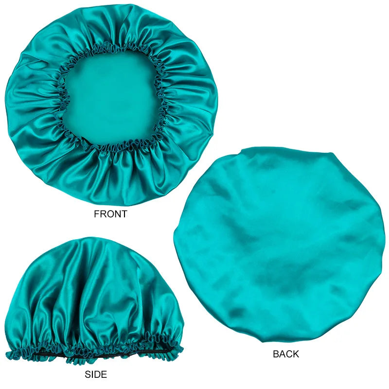 Satin Sleep Bonnet | Adjustable Hair Cap for Women Satin Hair Bonnet QXL