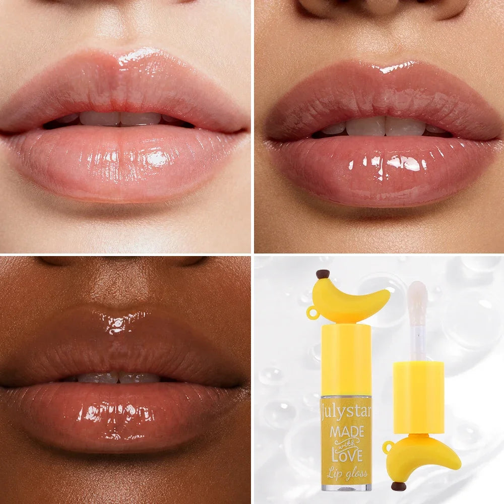Julystar Banana Lip Gloss Oil | Portable Hydrating Lip Oil Lip Gloss Oil QXL