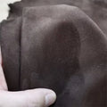 Brown Frosted Sheepskin Suede Leather 0.7/0.8mm | DIY Craft Suede Leather Fabric QXL 2 Whole sheet China Mainland