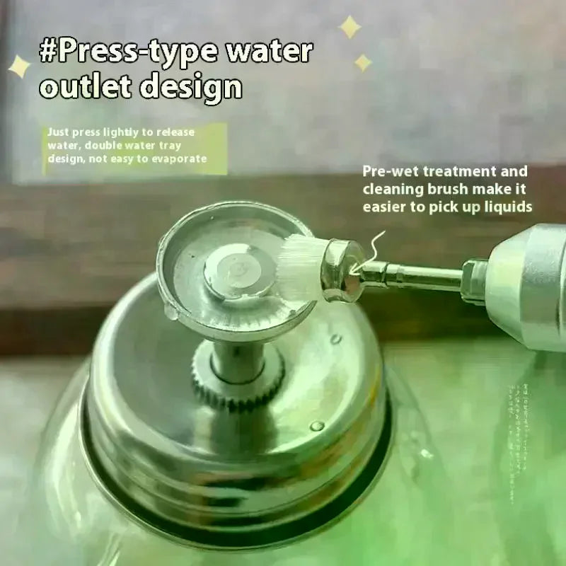100ml Refillable Glass Nail Pump Dispenser Bottle | Press Top Nail Pump Dispenser QXL