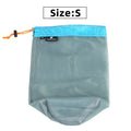 Ultralight Mesh Drawstring Stuff Sack | S–XXL Travel Organizer Mesh Stuff Sack QXL Gray S