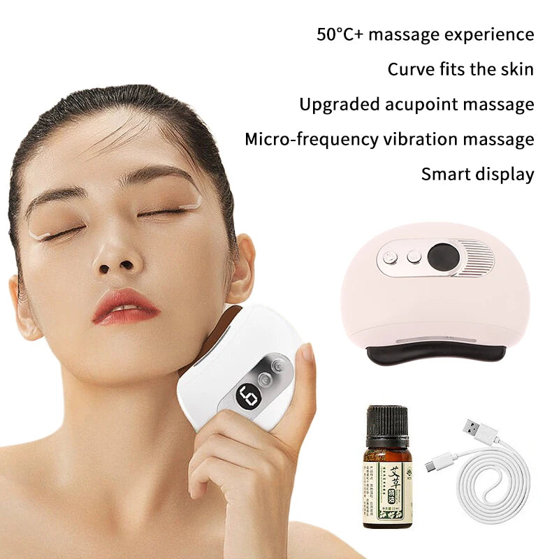 Electric Gua Sha Massager | Heating & Vibration Scraper Tool Electric Gua Sha Massager QXL