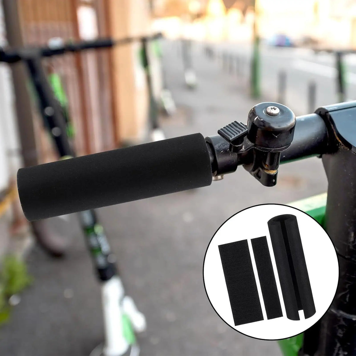 2-Pack Foam Bike Handlebar Grip Covers | Cushion Wrap Set Handlebar Grip Covers QXL
