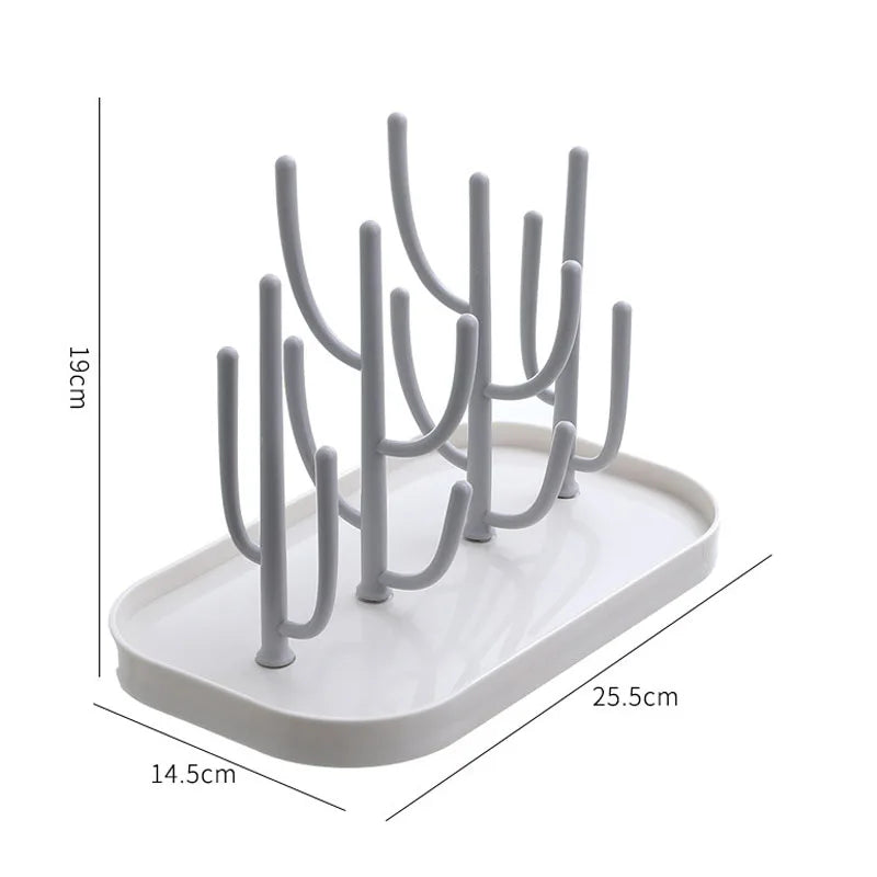 Baby Bottle Drying Rack & Drainer | Nipple & Cup Holder Bottle Drying Rack QXL