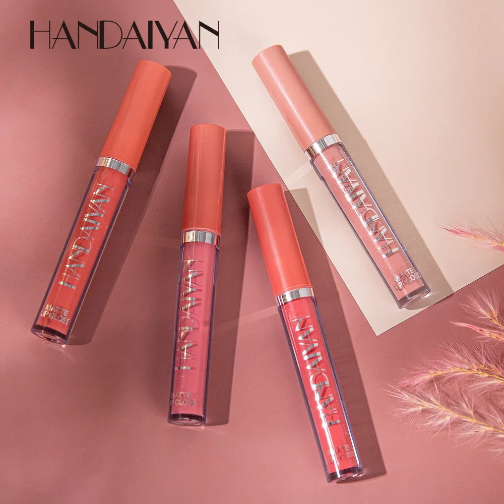 Handaiyan Matte Liquid Lipstick | 12 Shades Velvet Lip Gloss Matte Liquid Lipstick QXL