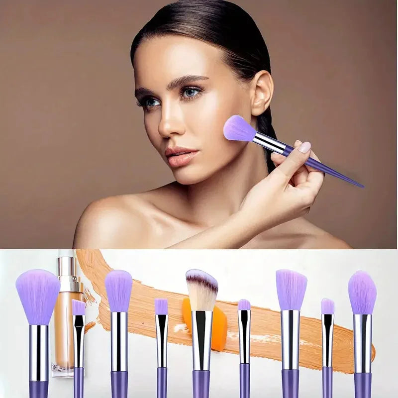 33-Pc Professional Makeup Brush Set with Headband & Wristband Makeup Brush Set QXL