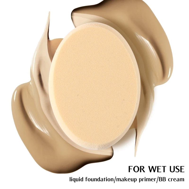 Oval Makeup Sponges – Wet & Dry Foundation Cosmetic Puff Makeup Sponge Puff QXL