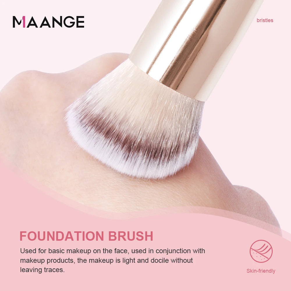 MAANGE 4-Piece Foundation & Concealer Makeup Brush Set Makeup Brush Set QXL