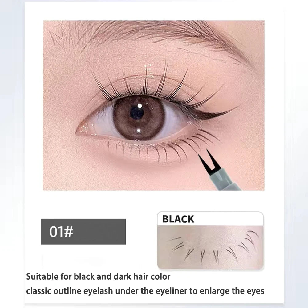 Double-Claw Liquid Eyeliner Pen | Waterproof & Smudge-Proof Liquid Eyeliner Pen QXL 01