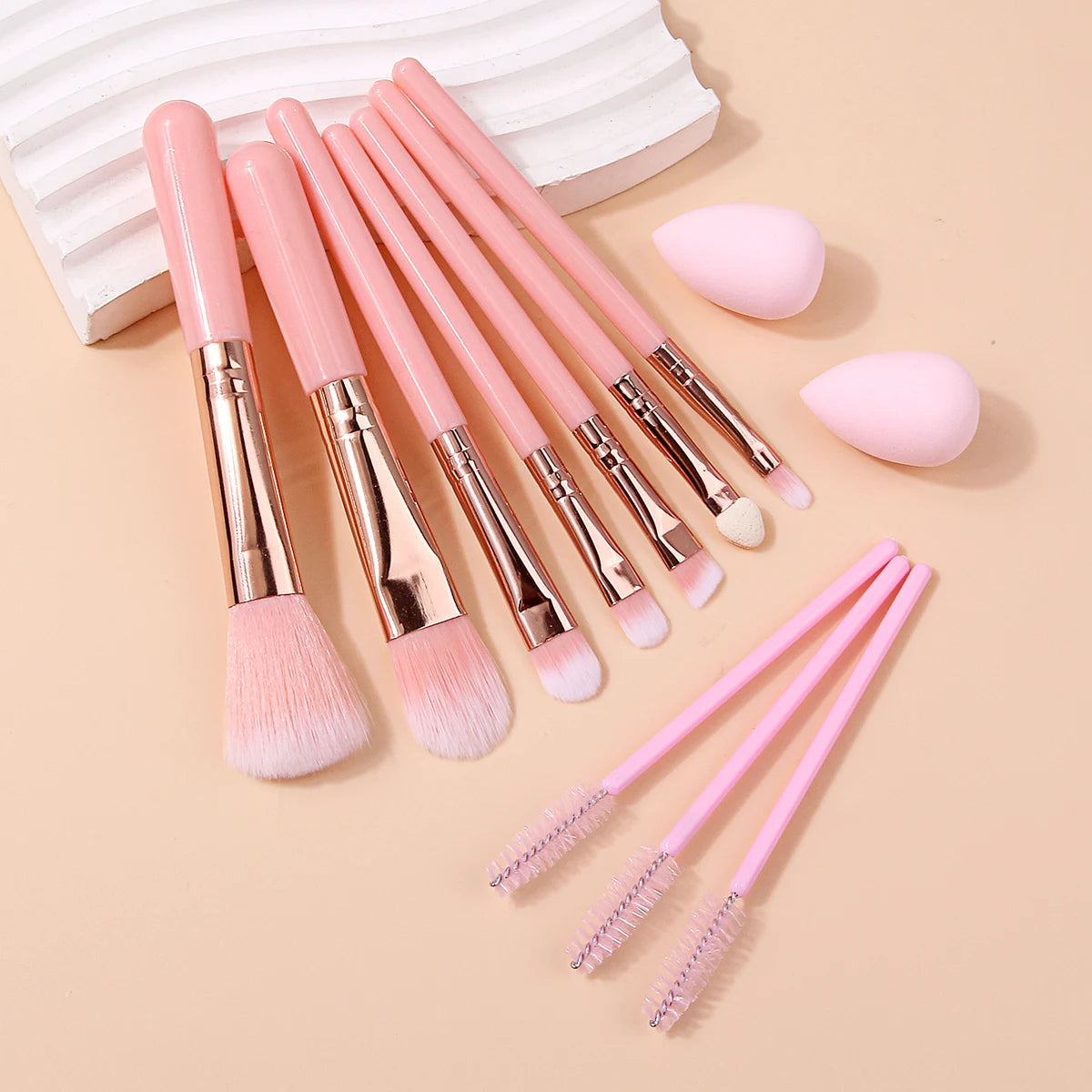 KOSSHOW 12-Piece Makeup Brush Set | Face & Eye Cosmetic Kit Makeup Brush Set QXL