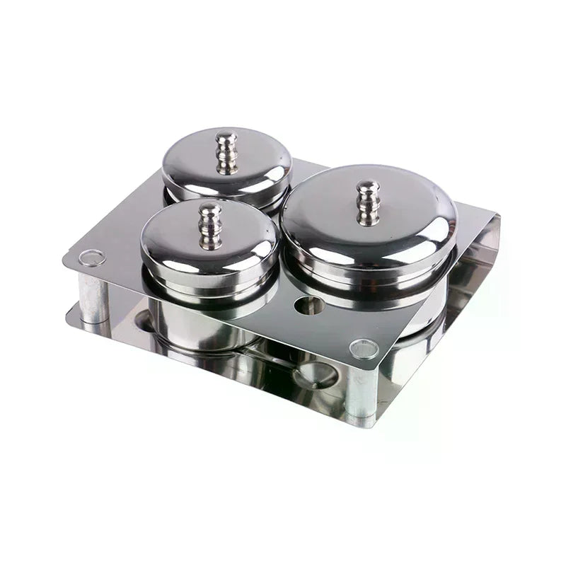 3-Pc Stainless Steel Dappen Dish Set | Nail Art Organizer Nail Art Organizer QXL