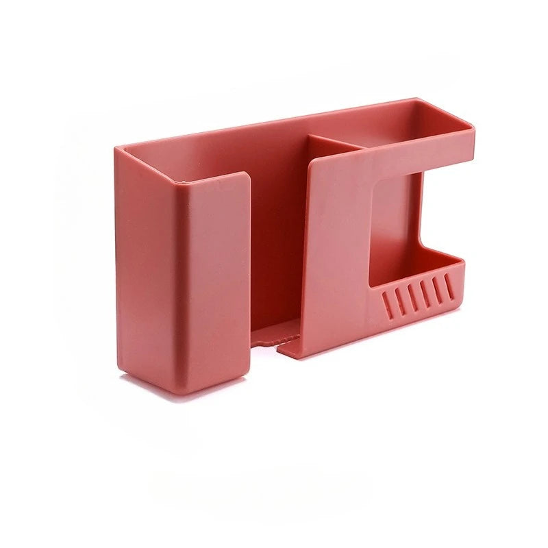 Multi-Function Storage Box for Remote Control & Phone Desktop Storage Organizer QXL red 1pc