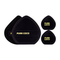 2-Pack Cracked Shell Cushion Powder Puffs – Soft Sponge Applicator Cushion Powder Puff QXL 2Black Forest 2mini