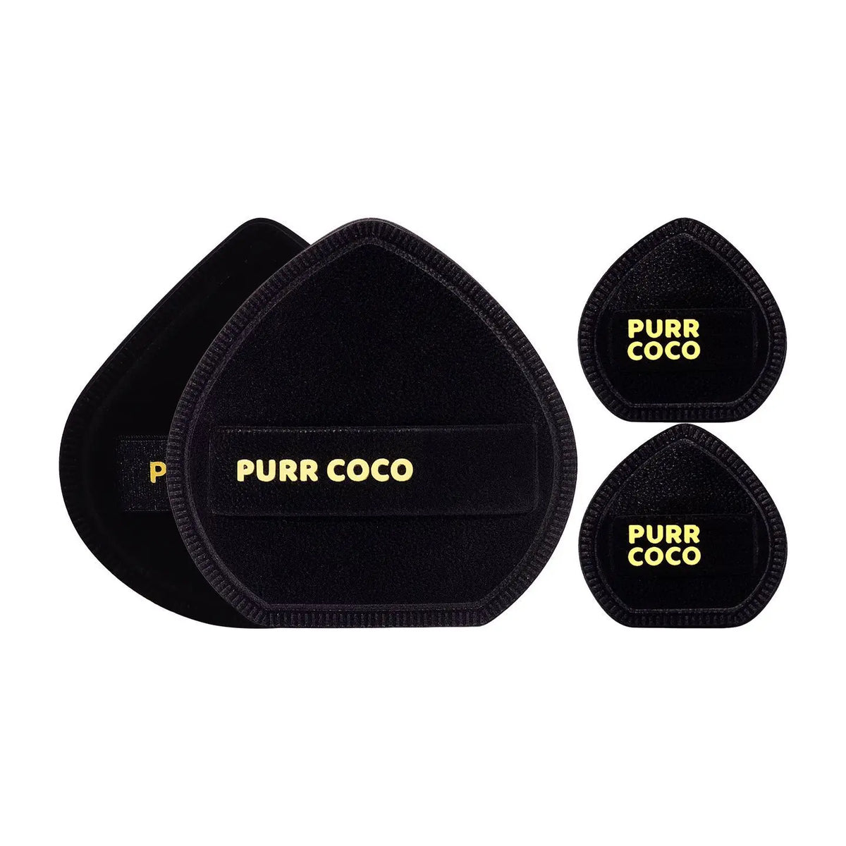 2-Pack Cotton Candy Cushion Powder Puff | Soft Sponge Set Makeup Sponge Puff QXL 2Black Forest 2mini