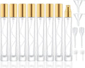 6-Pack 30ml Refillable Glass Perfume Atomizer Spray Bottles Perfume Atomizer Set QXL 10ml Gold 8pc round