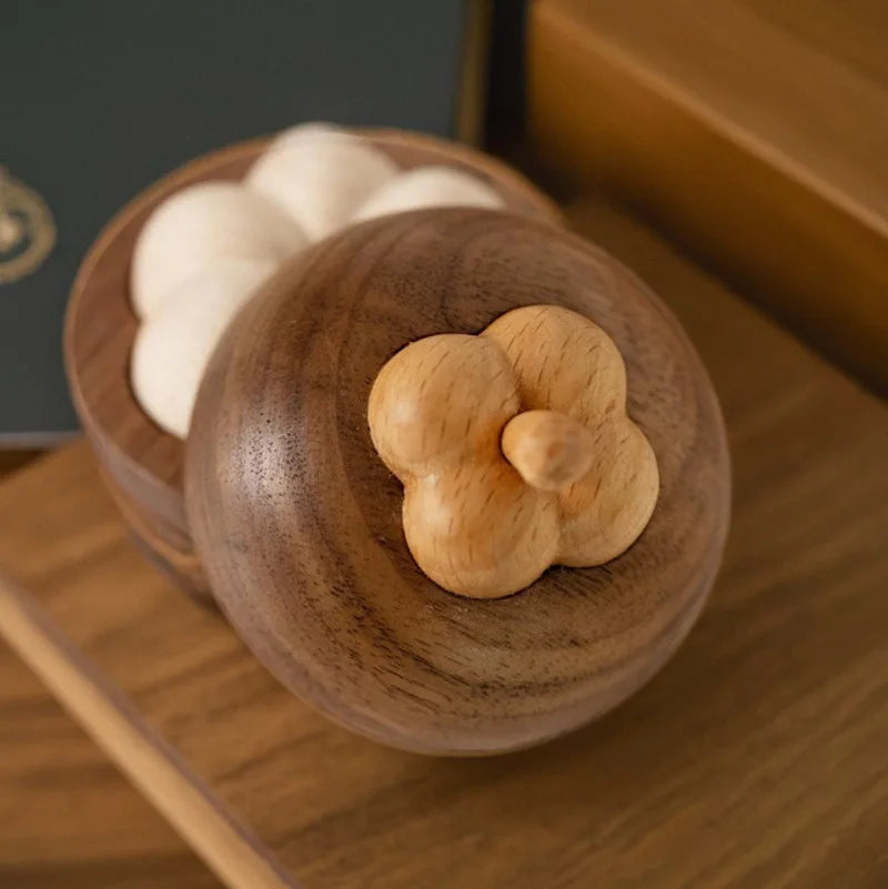 Black Walnut Wood Ball Car Essential Oil Diffuser | 6×7cm Wood Essential Oil Diffuser QXL