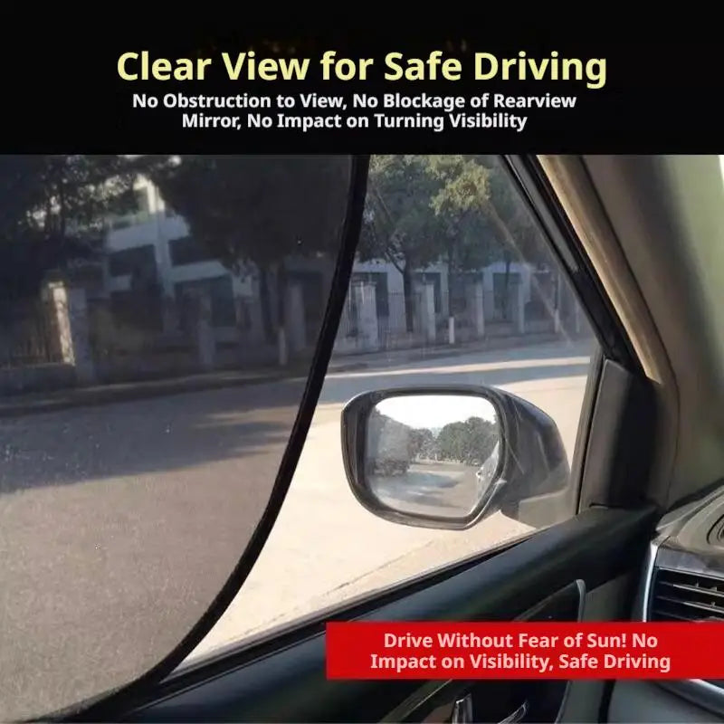 2-Pack Foldable Mesh Car Window Sun Shade with Suction Cups Car Window Sun Shade QXL