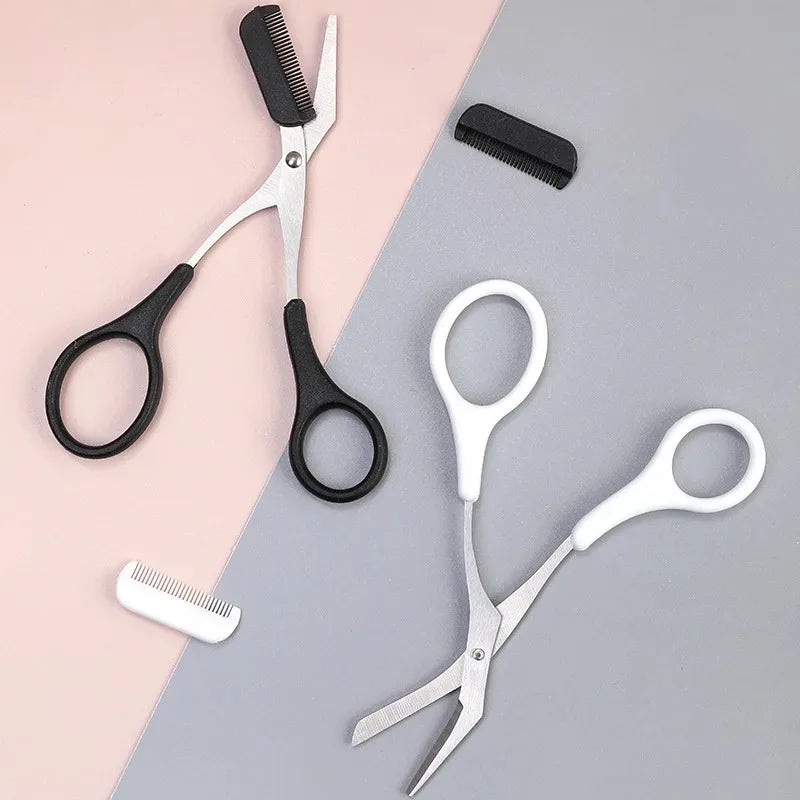 Precision Eyebrow Scissors with Safety Rounded Tips | Grooming Eyebrow Scissors QXL