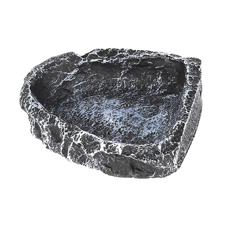 Imitation Stone Reptile Feeding & Water Bowl | Bearded Dragon Reptile Feeding Bowl QXL