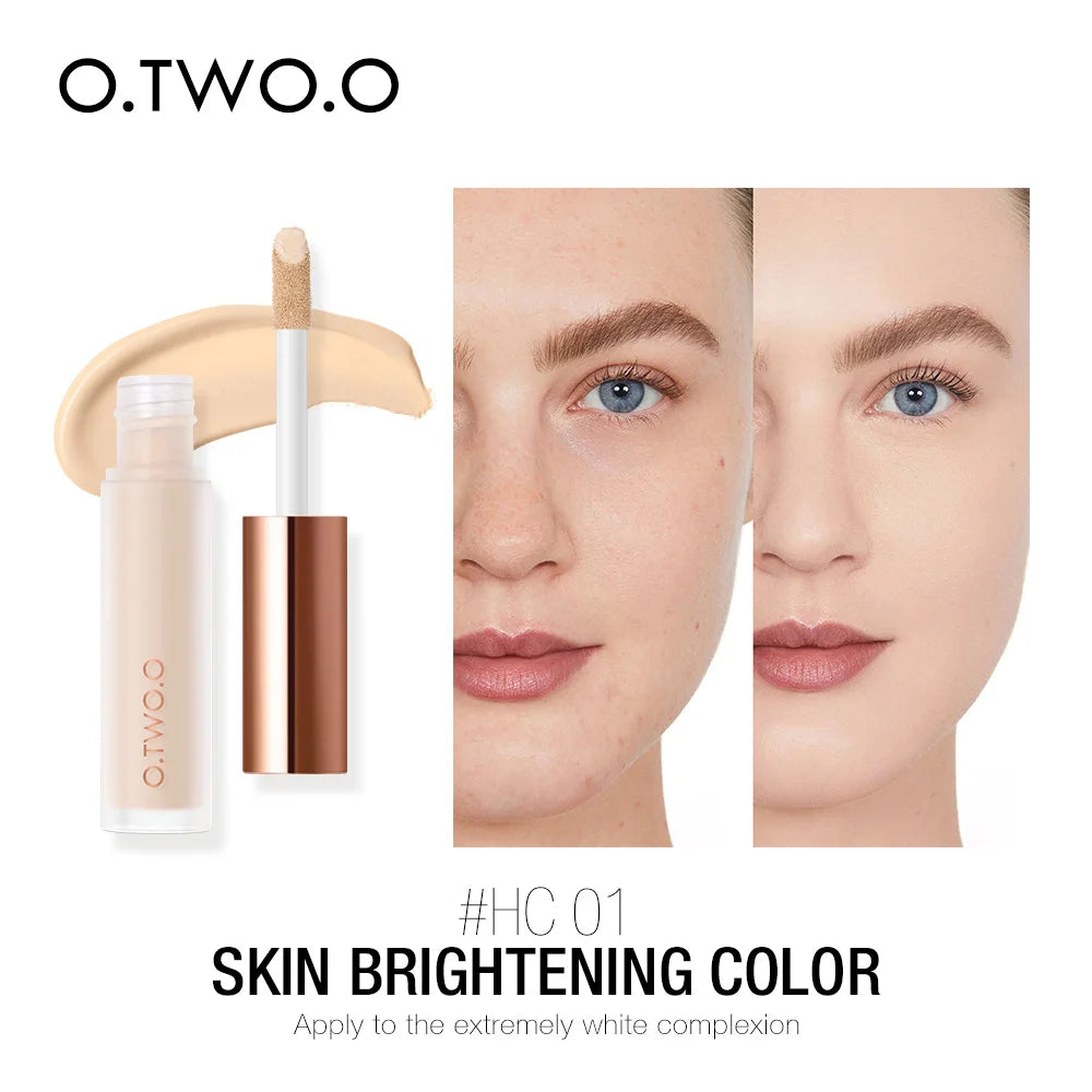 O.TWO.O Liquid Concealer | 4 Shades Waterproof Full Coverage Liquid Concealer QXL 01 brighten color