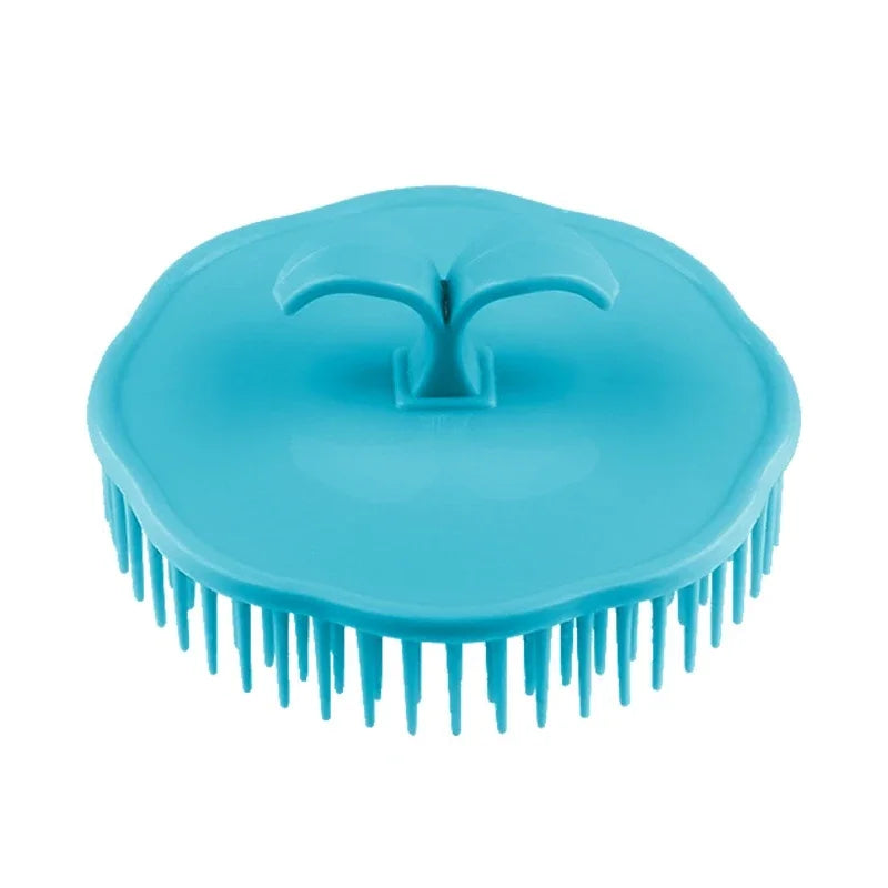 Silicone Scalp Massage Shampoo Brush | Soft Bristle Hair Scrubber Scalp Massage Brush QXL