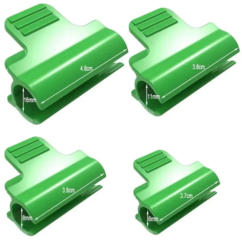 20-Pack Green Greenhouse Film Clips | Arch Hoop Clamps Greenhouse Film Clips QXL