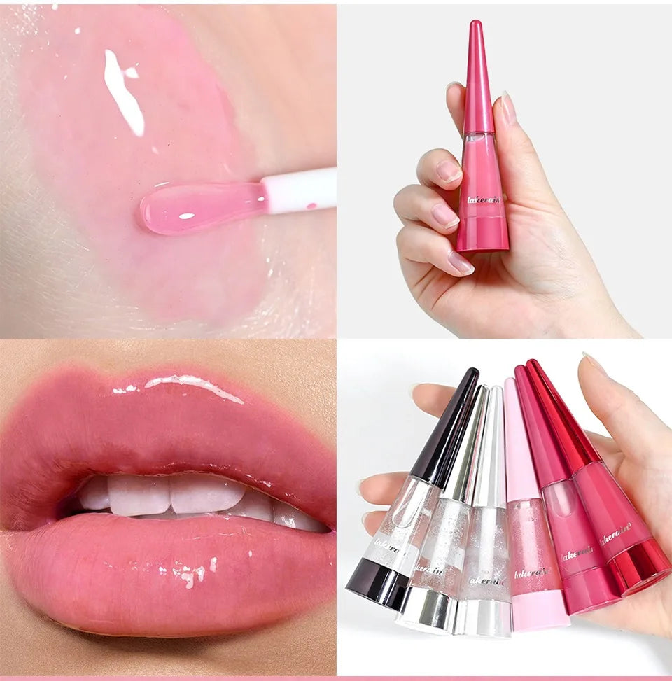 Lakerain Lip Plumper Serum | Glossy Moisturizing Lip Gloss Lip Plumper Gloss QXL