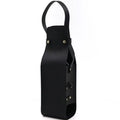PU Leather Wine Tote Bag with Handle | Travel Bottle Carrier Wine Bottle Carrier QXL Black