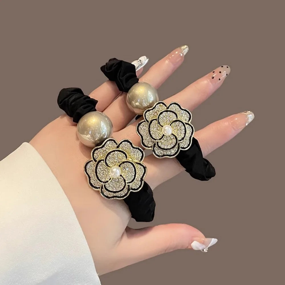 Flower Diamond Hair Bands Y2K Style | 1–2 Pc Set Rhinestone Hair Band QXL 2PCS