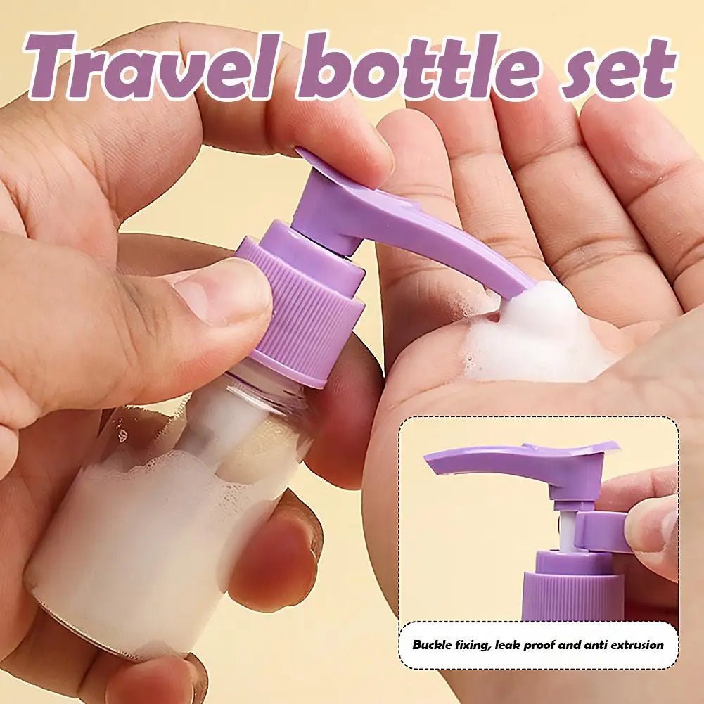 Leak-Proof Travel Bottles Kit | Clear Toiletry Containers Set Travel Bottle Set QXL