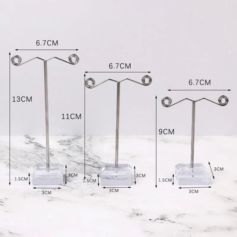 Metal T-Bar Earring Display Stand | Stud, Hoop & Dangle Holder Earring Display Stand QXL