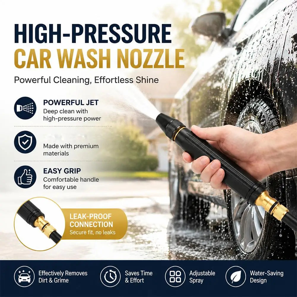 Heavy-Duty Adjustable Garden Hose Nozzle | Car Wash Water Gun Garden Hose Nozzle QXL