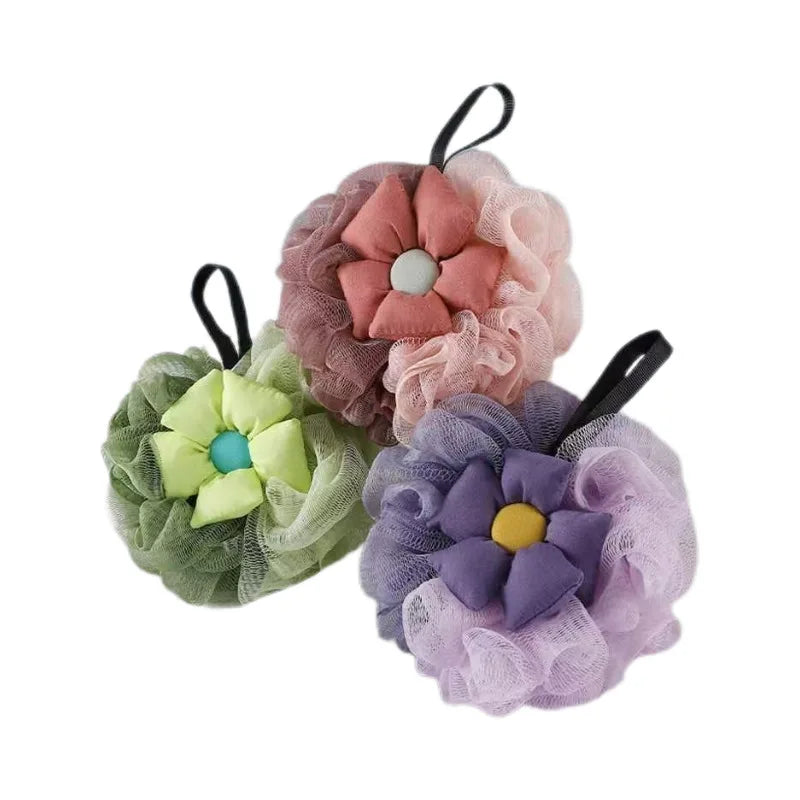 Large Soft Rayon Bath Flower Scrubber & Back Cleaner Bath Flower Scrubber QXL