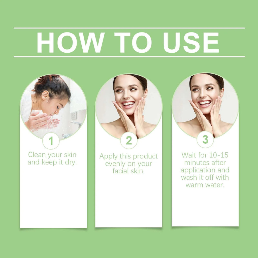 OUHOE Green Tea Solid Mask Stick | Deep Cleanse & Pore Care Facial Mask Stick QXL