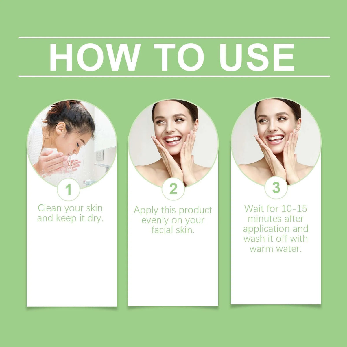 OUHOE Green Tea Solid Mask Stick | Deep Cleanse & Pore Care Facial Mask Stick QXL