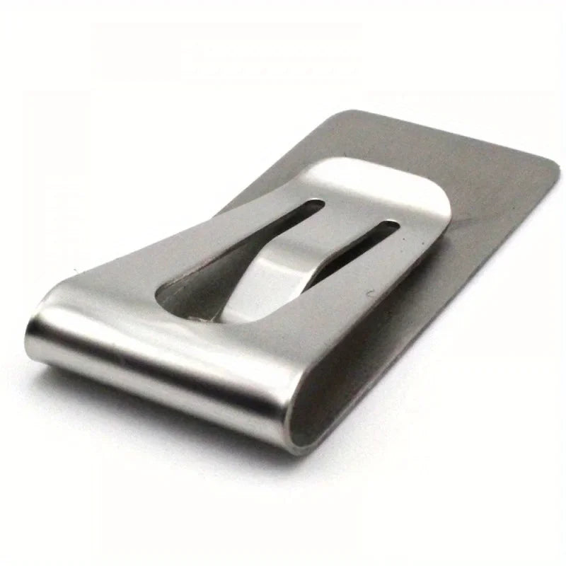 3-Pack Slim Metal Money Clips | Men's Silver Card & Bill Holder Money Clip QXL