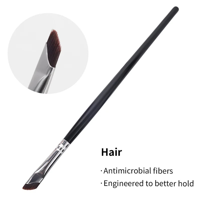 Ultra-Thin Sickle Eyeliner Brush | Oblique Angle Liner Tool Eyeliner Makeup Brush QXL