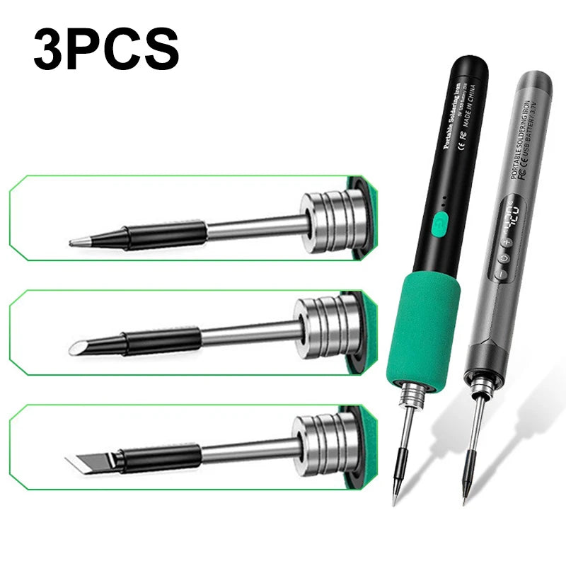 3-Pack USB 5V Soldering Iron Tips | Rework Accessories Soldering Iron Tips QXL