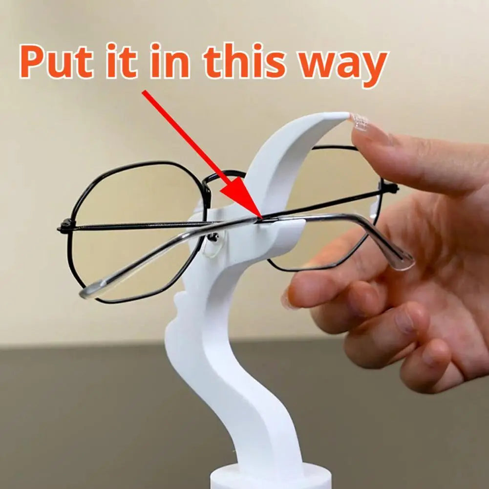 3D Nose-Shaped Eyeglass Stand | Desk Decor Glasses Holder Eyeglass Holder Stand QXL