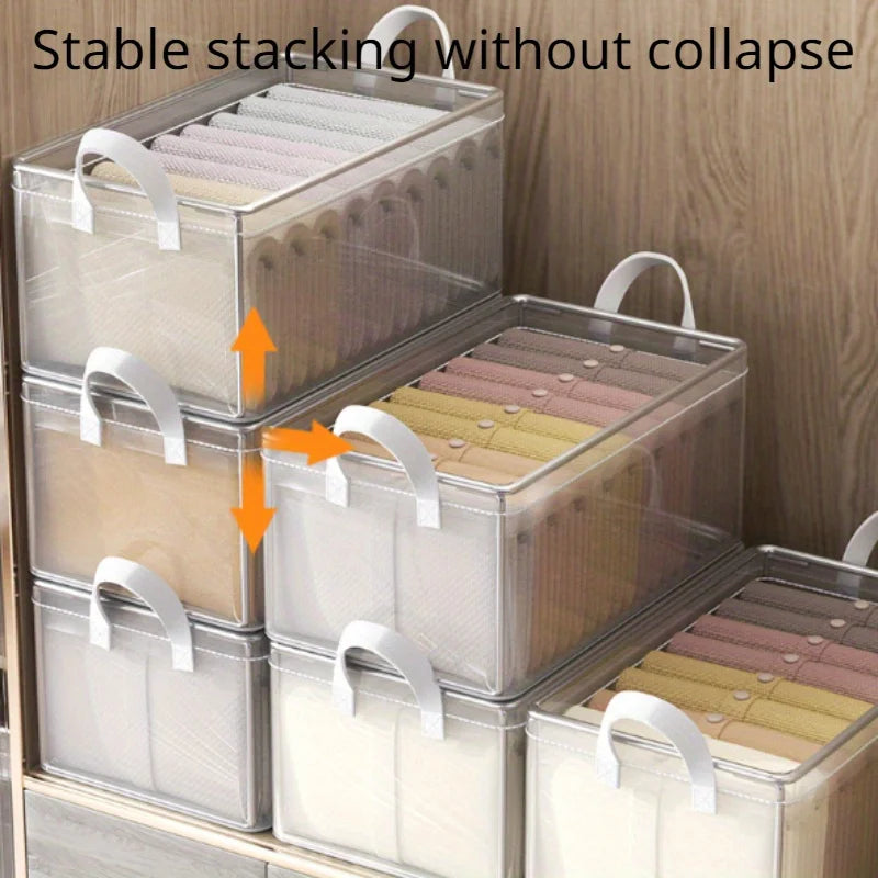 Transparent PVC Steel Frame Storage Box | Waterproof Organizer Storage Basket QXL
