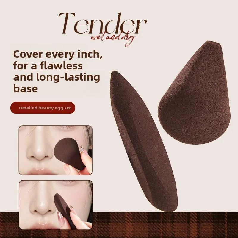 2-Pack Finger Shape Makeup Sponge | Blending Puff Set Makeup Sponge Set QXL