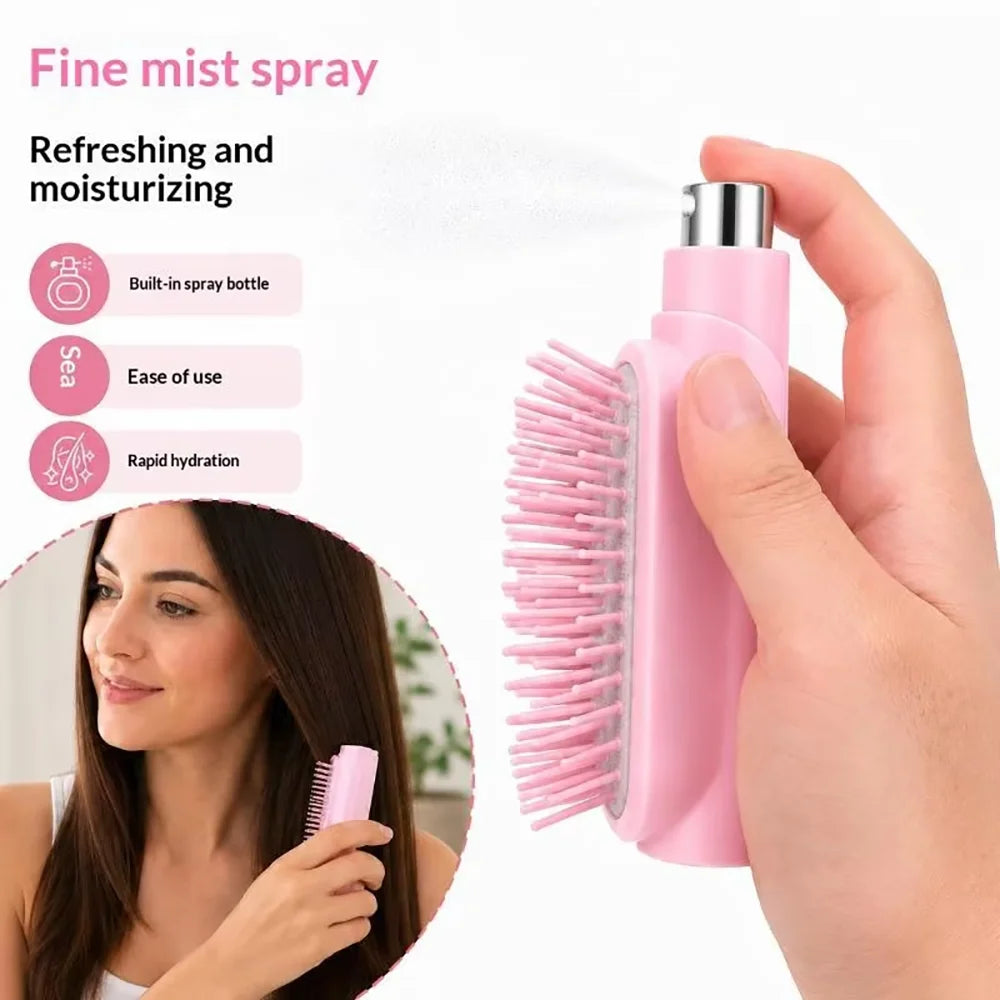 2-in-1 Hair Spray Comb | Oil Mist, Scalp Massage Tool Hair Spray Comb QXL