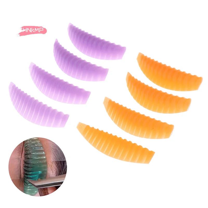 4-Pair Reusable Silicone Eyelash Lifting Pads for 3D Lash Curl Lash Lifting Pads QXL
