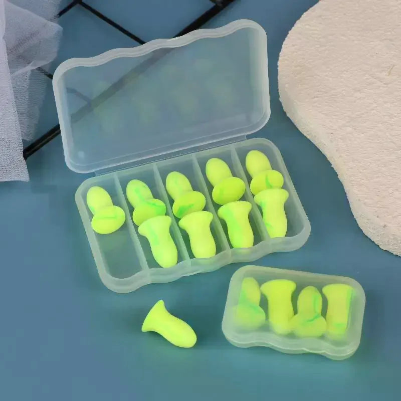 Reusable Foam Ear Plugs for Sleep & Noise Reduction | 1–5 Boxes Foam Ear Plugs QXL