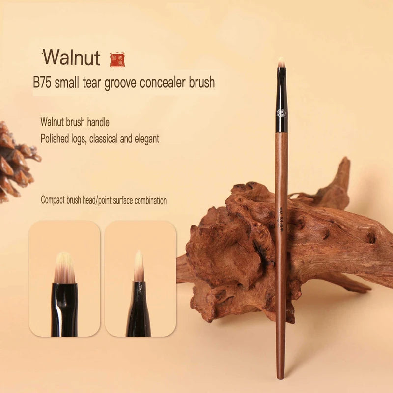 Tongue-Shaped Flat Concealer Brush B75 | Detail Makeup Brush Concealer Brush QXL