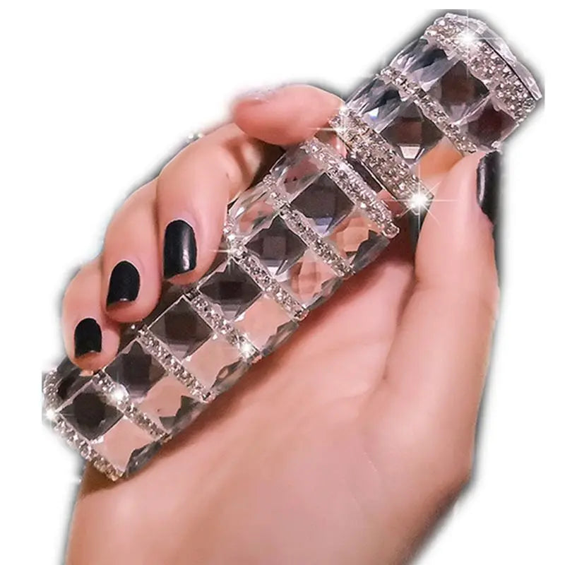 Diamond-Encrusted Refillable Perfume Fine Mist Spray Bottle Perfume Atomizer Bottle QXL