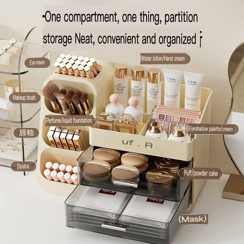 Large Acrylic Makeup & Skincare Storage Organizer Box Makeup Storage Organizer QXL