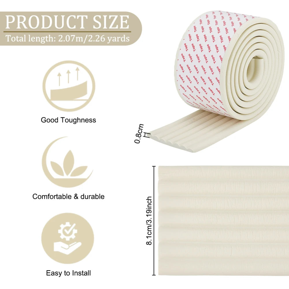 Bunk Bed Ladder Pads 6.8 Ft Non-Slip NBR Rubber Cover Roll Ladder Safety Pad QXL AECH04-11620